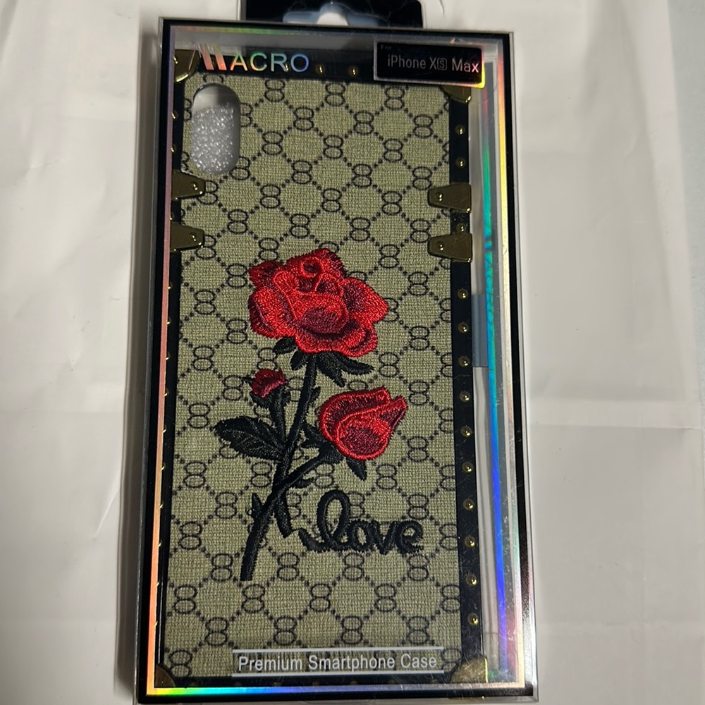 iPhone xs max case - free tempered glass